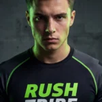 RTlab4 Atleta generado con IA para campaña visual deportiva Rush Tribe