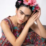 VISUAL CULTURE 11 Shooting con IA Visual Culture Week con estética inspirada en Frida Kahlo, moda colorida y televisión retro